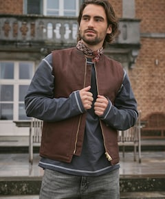 Heren bodywarmer bruin