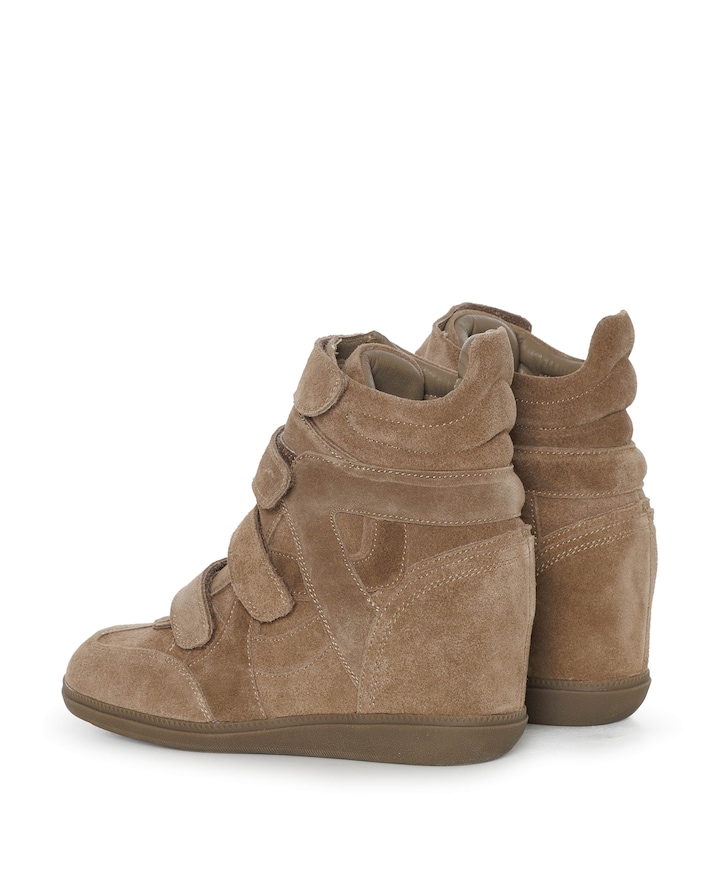Isa dames enkellaarzen beige