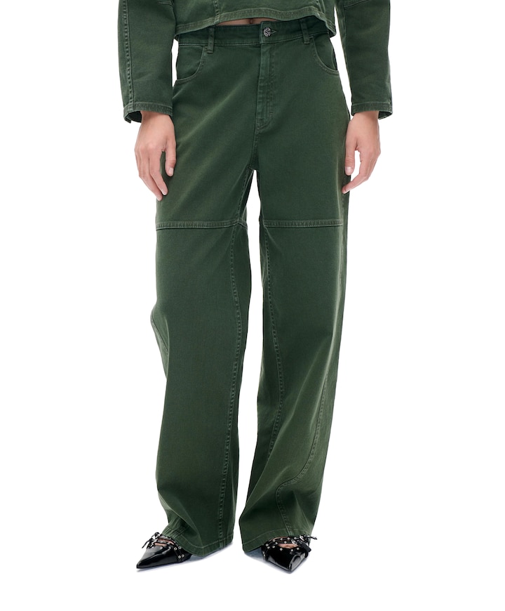 NIKOLIN dames jeans groen