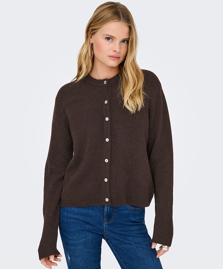 Dames vest bruin