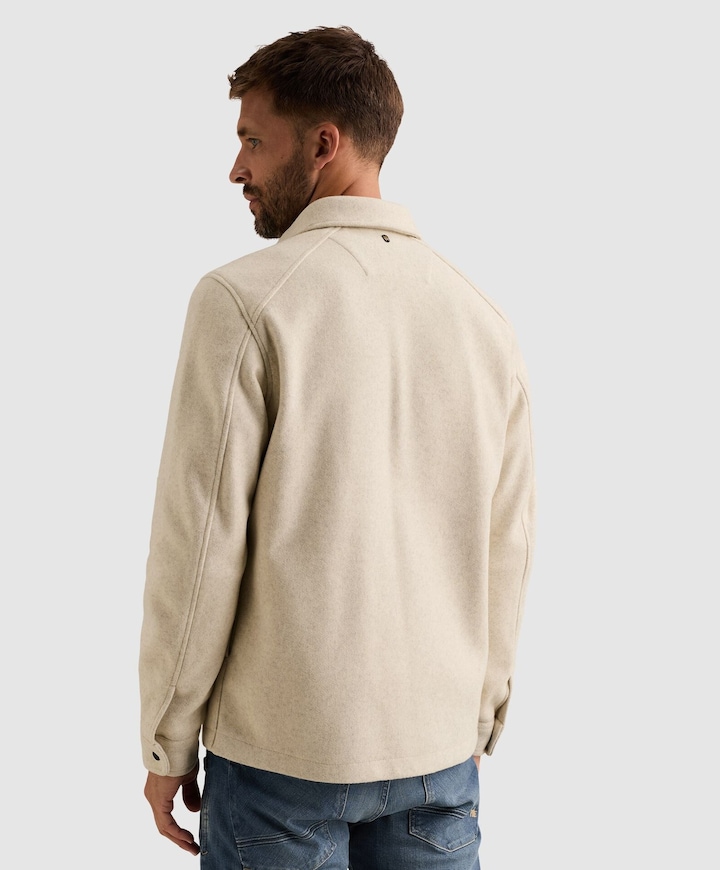 Heren overshirt ecru