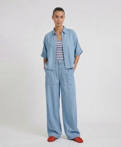 Dames blouse blauw