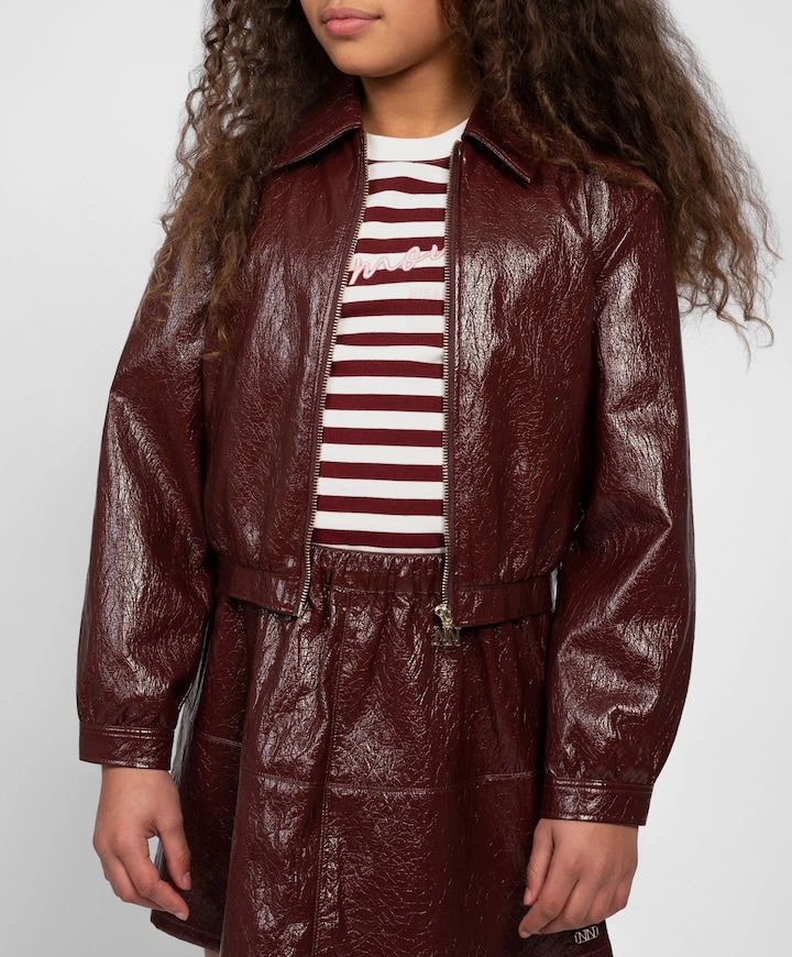 Meisjes jas bordeaux