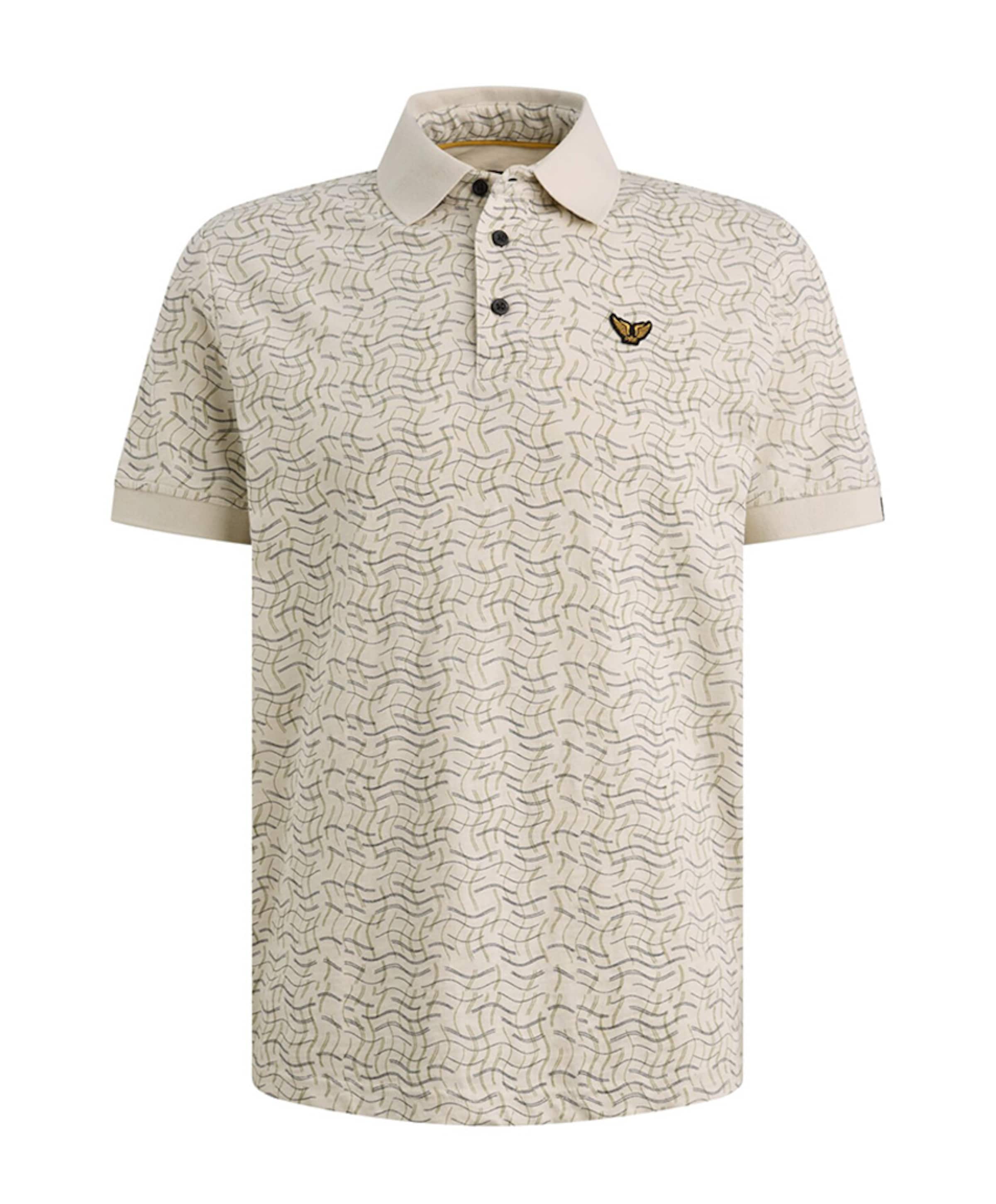 Heren polo ecru