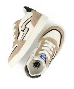 jongens veterschoenen beige