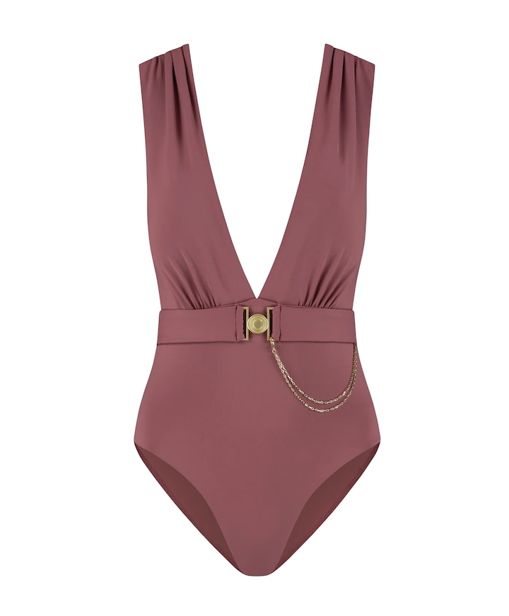 Dames badpak roze