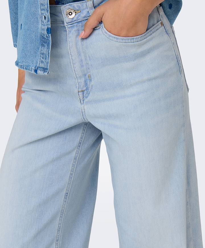 ONLMADISON BLUSH HW WIDE DNM CRO495 dames jeans blauw
