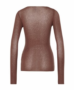 Dames longsleeve bruin