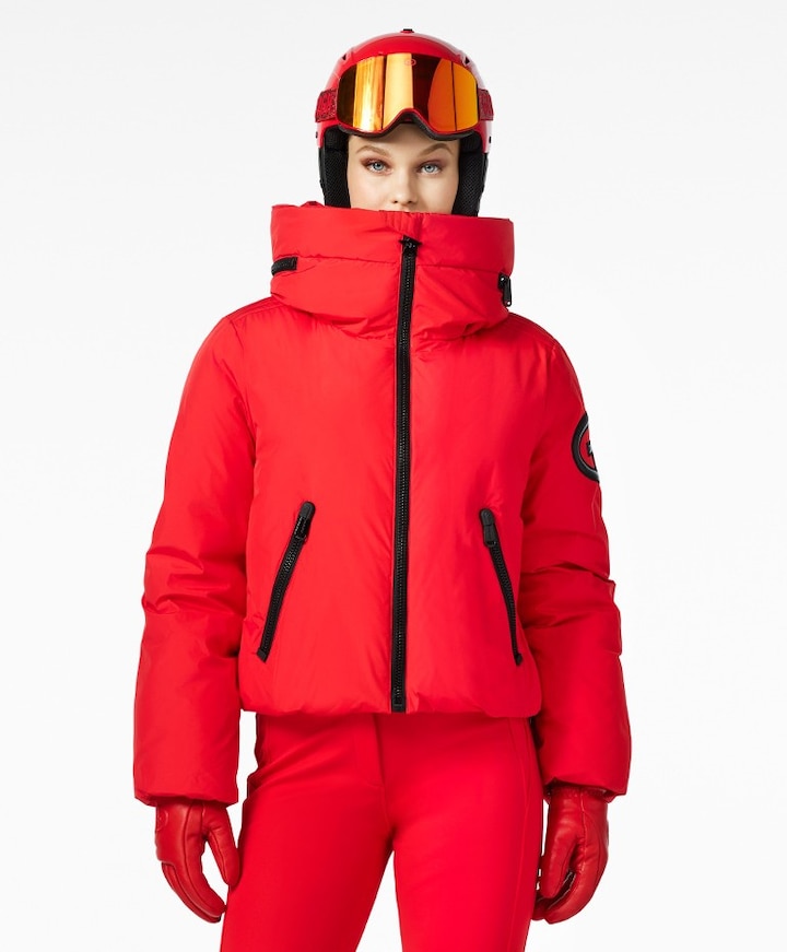 Dames ski-jas rood