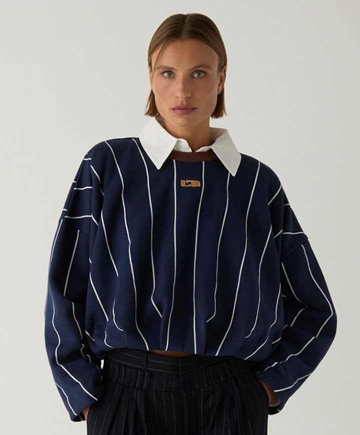 Dames sweater blauw