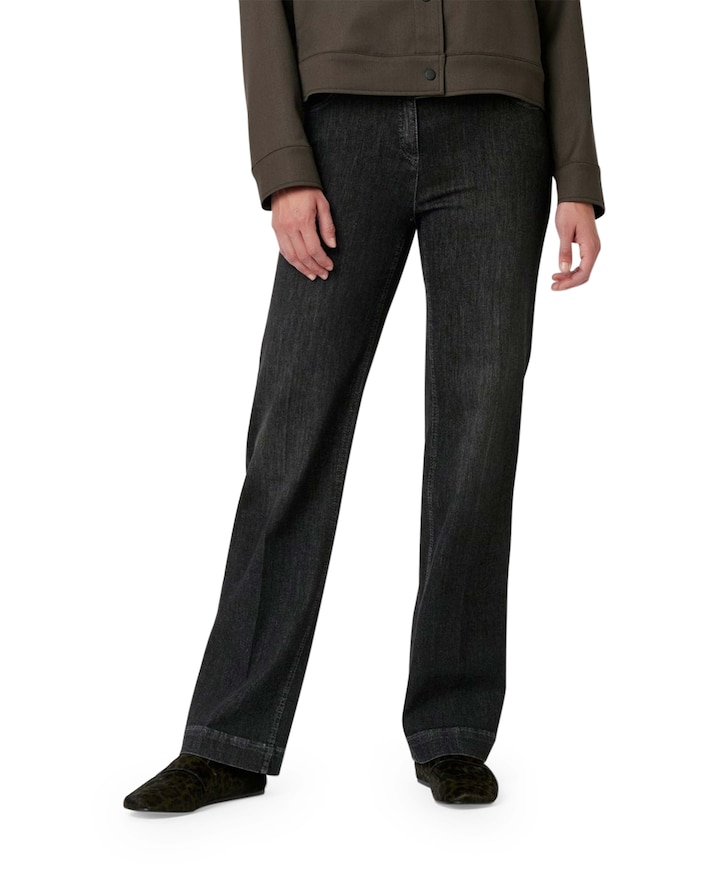 Jenny Wide dames jeans grijs