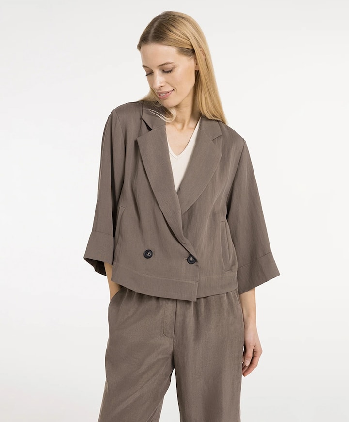 Dames blazer bruin