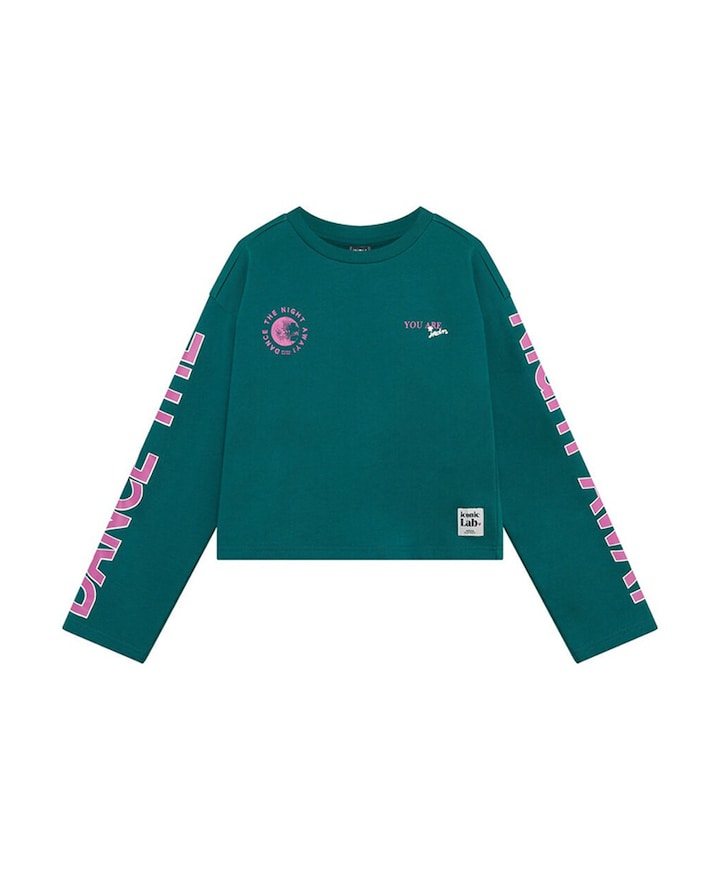 Meisjes longsleeve groen