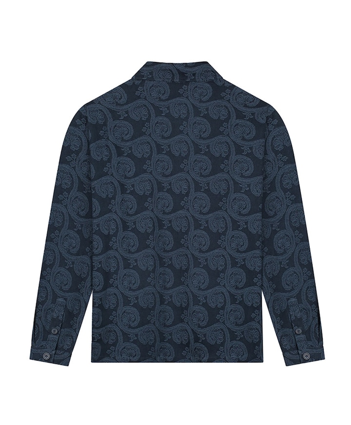 Heren overshirt blauw