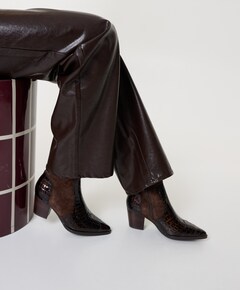 Sibylle dames enkellaarzen bruin