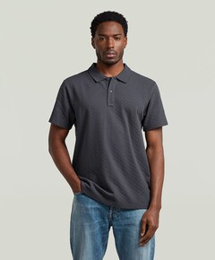 Heren polo blauw