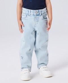 NMFBELLA MOM EMB JEANS 1224-FR NOOS meisjes jeans blauw