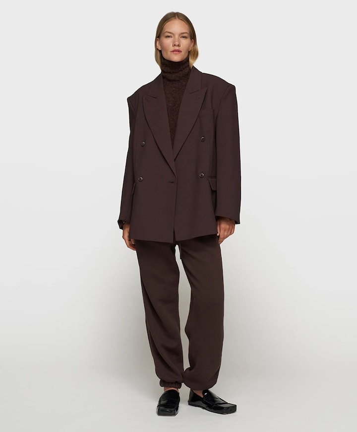 Dames blazer bordeaux