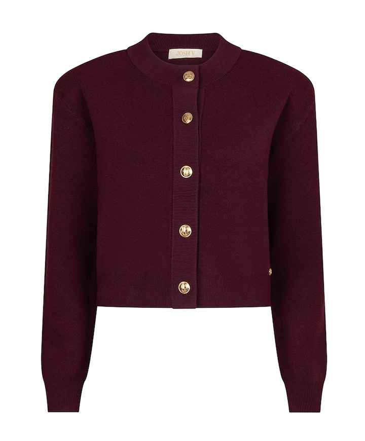 Dames vest bordeaux