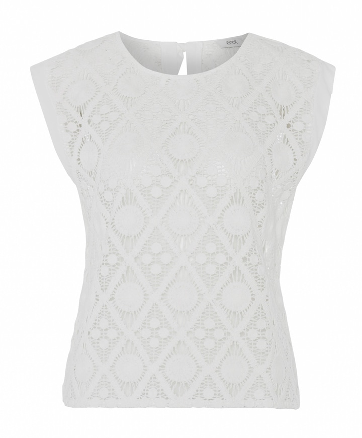 Dames top ecru