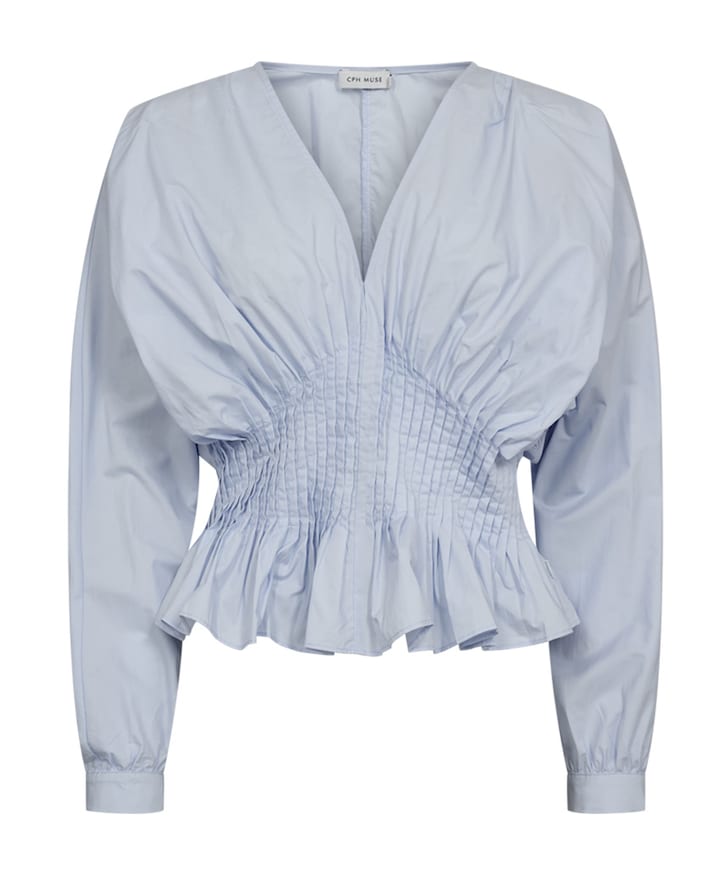 Dames blouse blauw