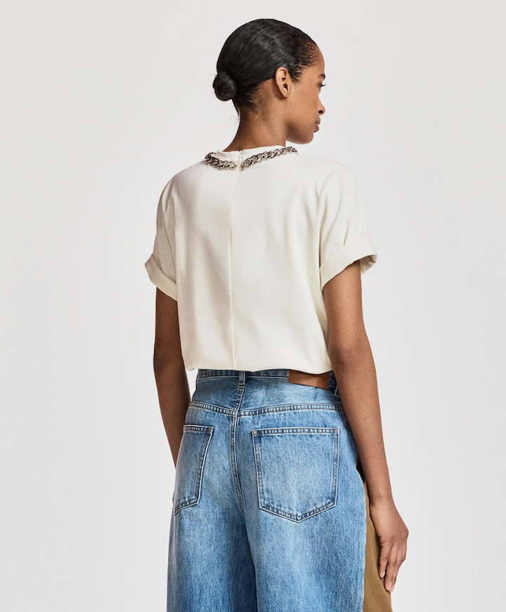 Dames T-shirt ecru
