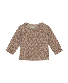 Meisjes longsleeve bruin