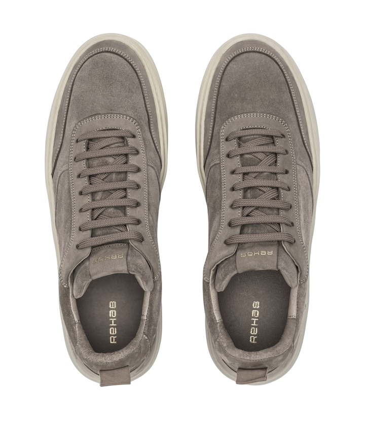 OLIVER MID SUE NUB heren sneakers beige