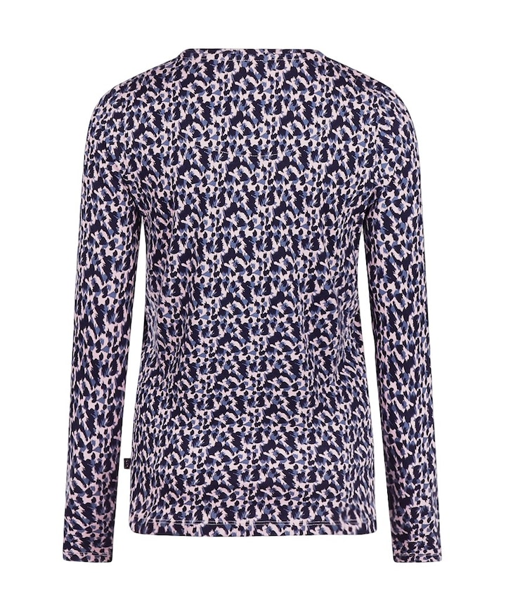 Dames pyjamatop blauw