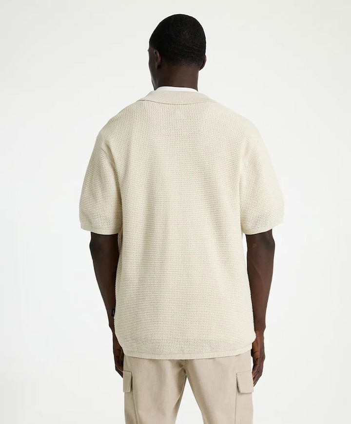 Heren overshirt ecru