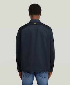 Heren overshirt blauw