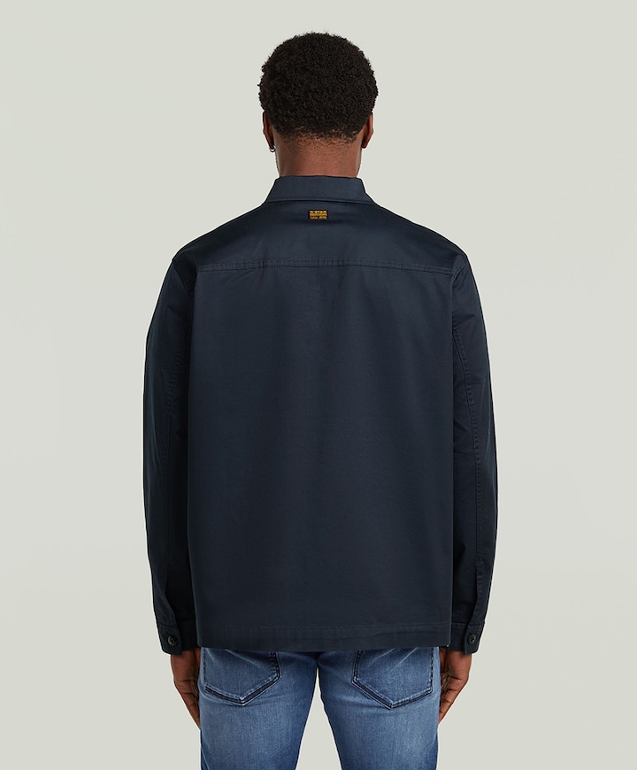 Heren overshirt blauw