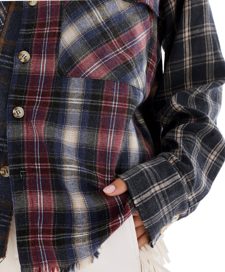 Dames blouse blauw