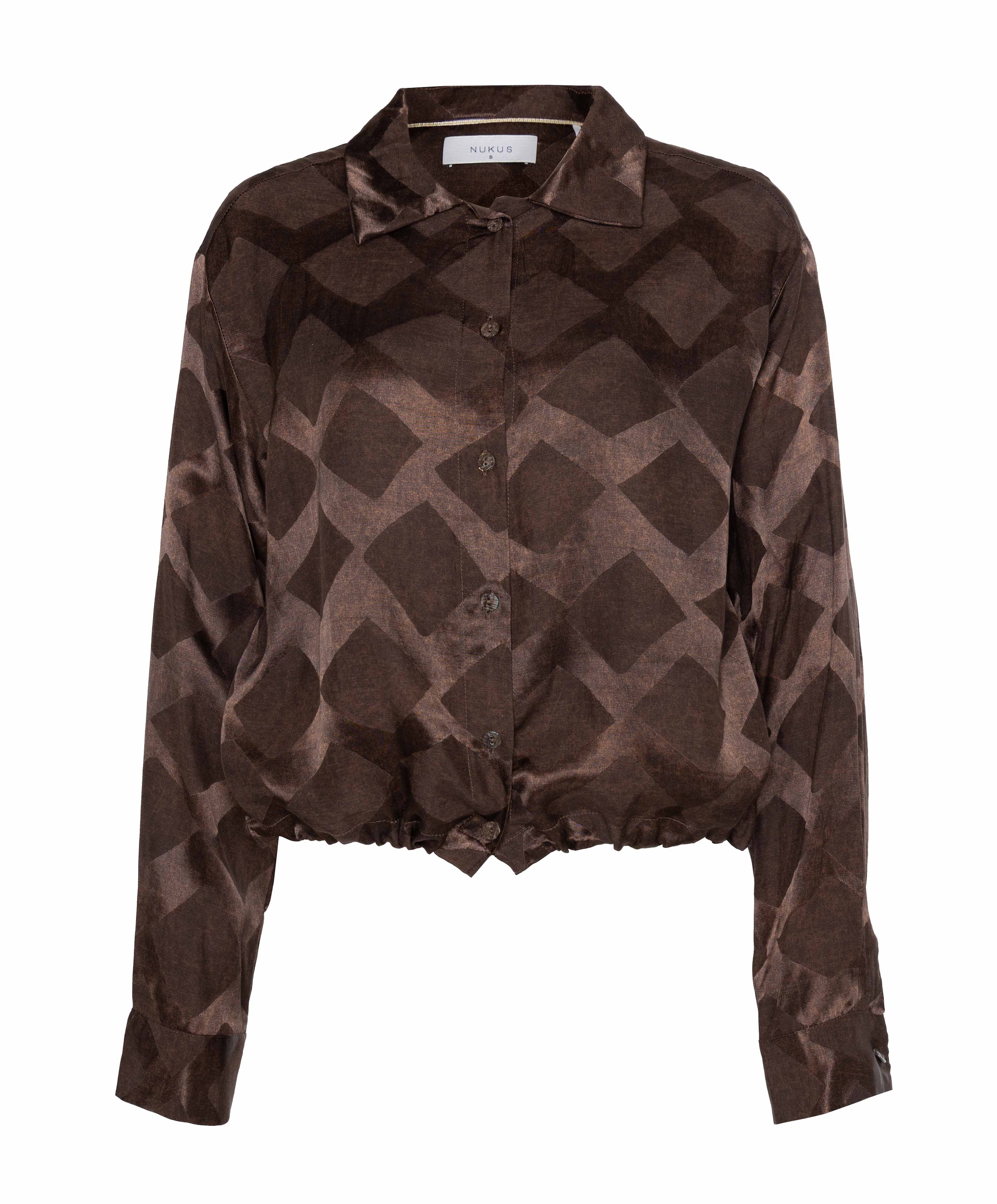Dames blouse bruin