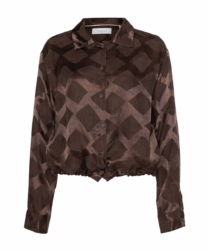 Dames blouse bruin
