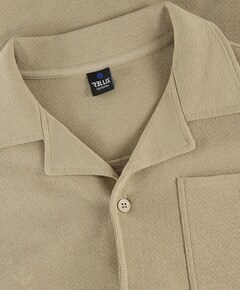 Jongens overhemd korte mouw beige