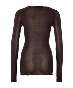 Dames longsleeve bruin