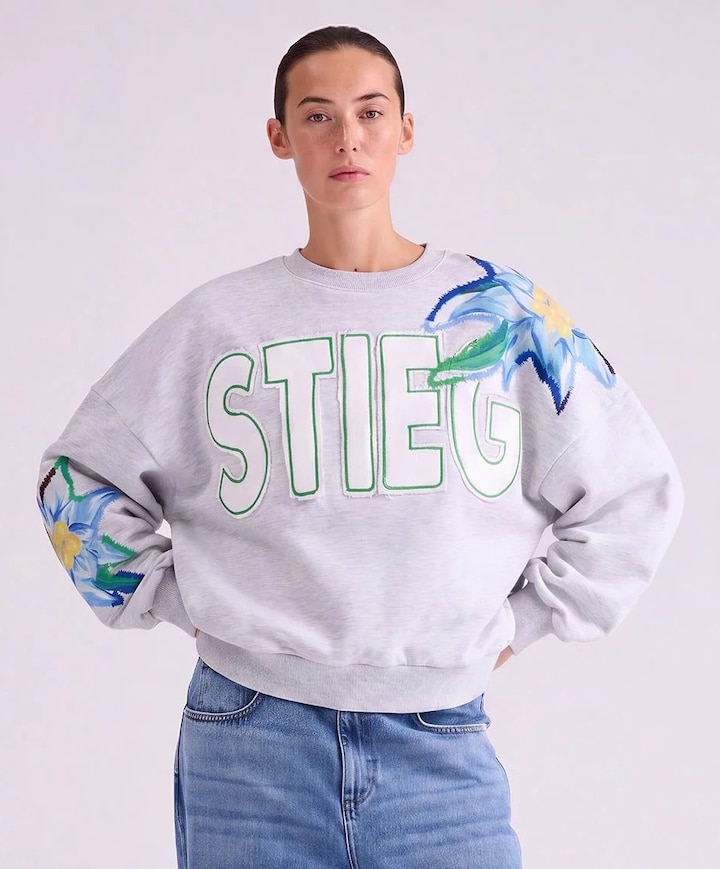 Dames sweater grijs