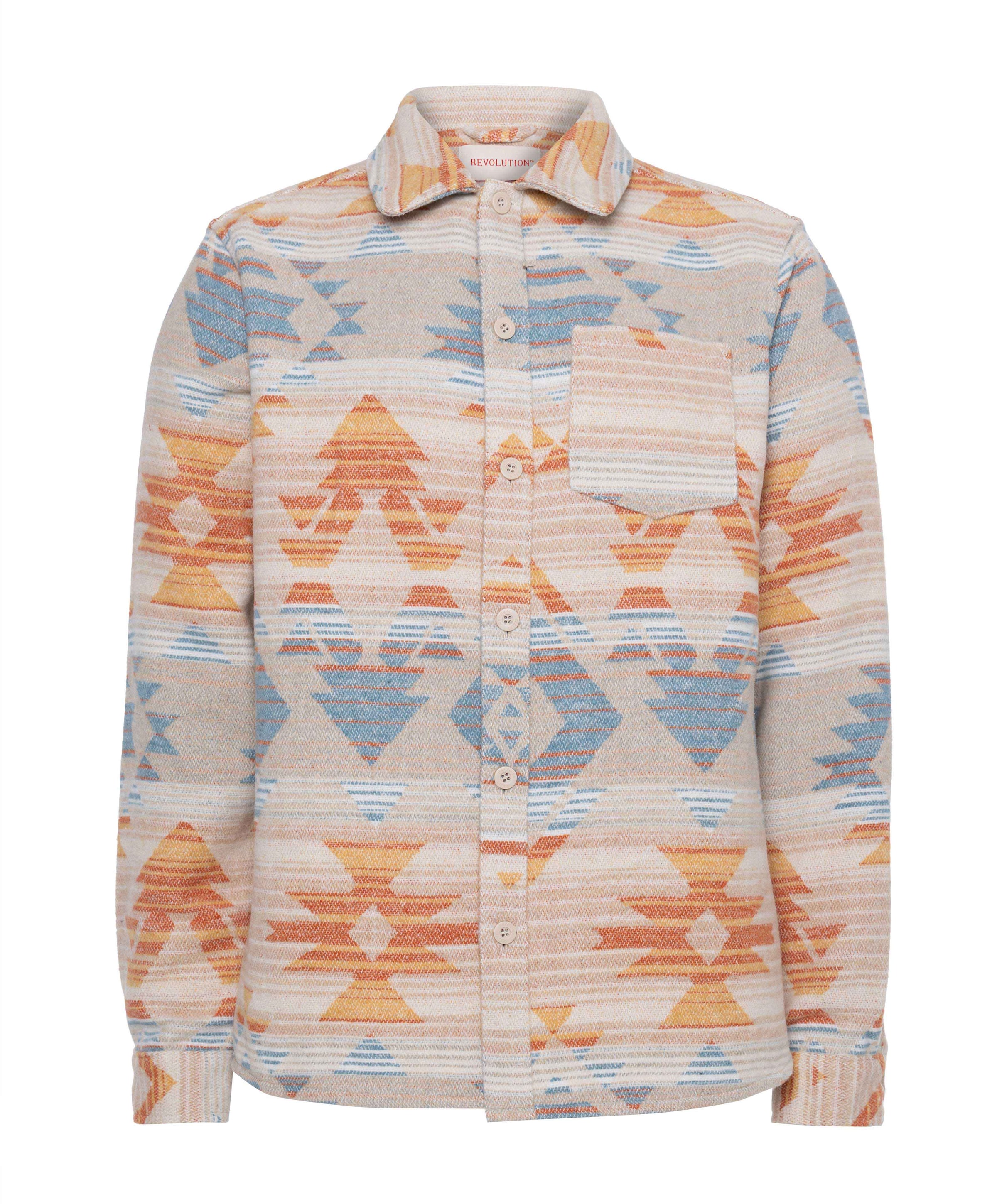 Heren overshirt blauw