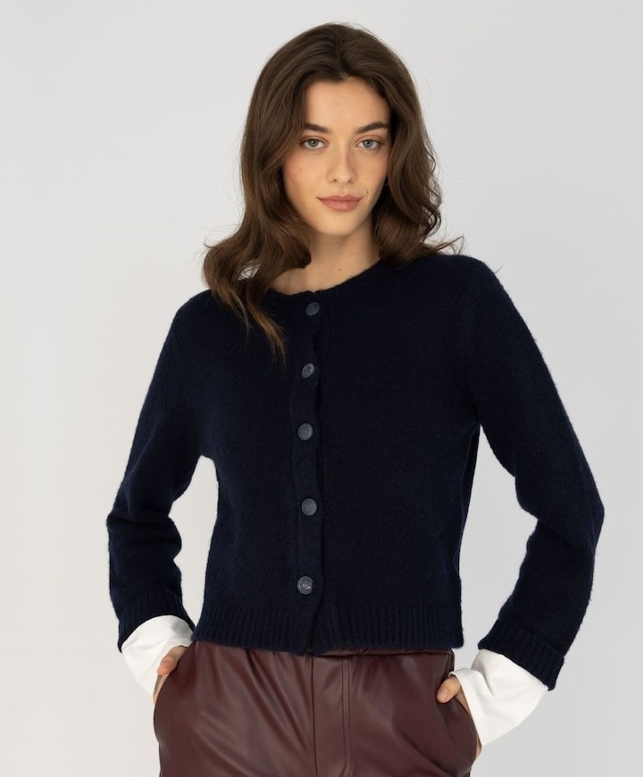 Dames vest blauw