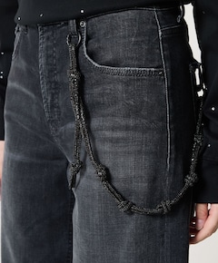 Baggy dames jeans zwart