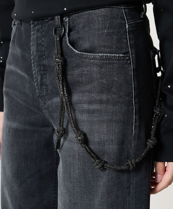 Baggy dames jeans zwart
