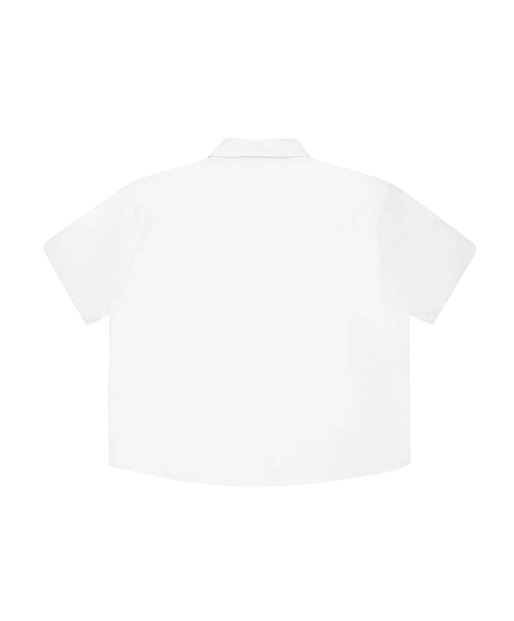 Heren overhemd korte mouw wit