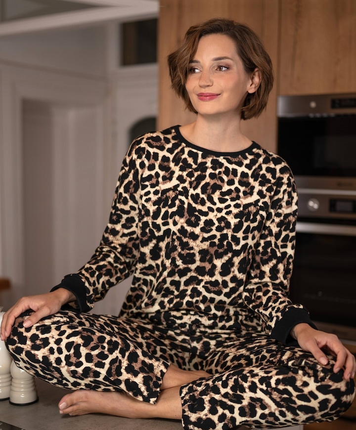 Dames pyjamaset zwart