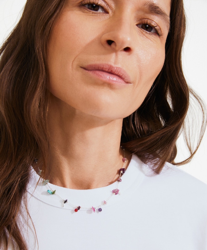 Dames ketting zilver
