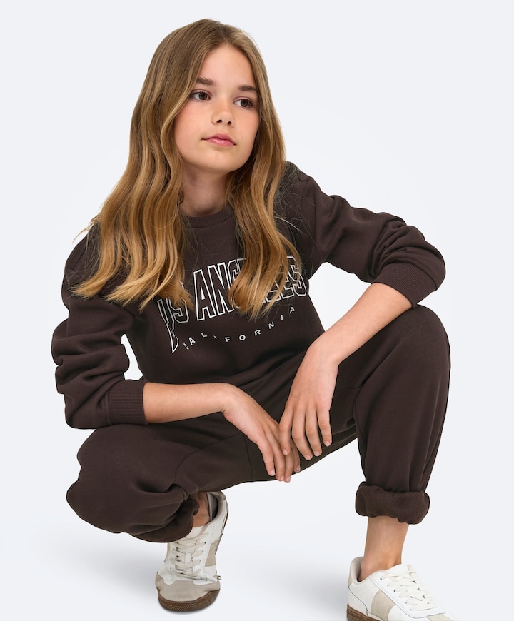 Meisjes sweater bruin