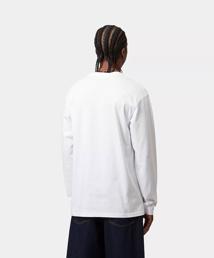 Heren longsleeve wit