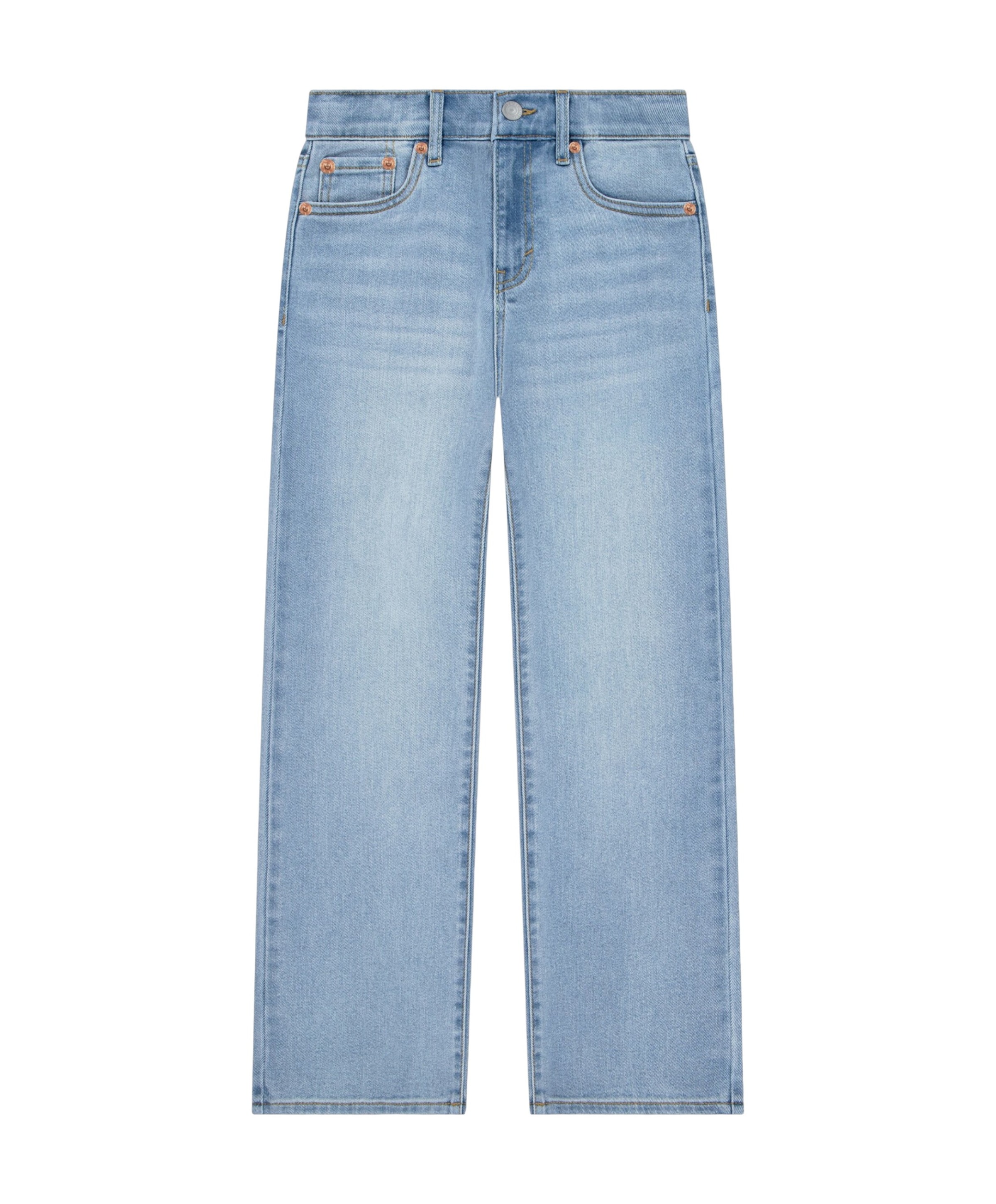 Wide leg jeans meisjes jeans blauw