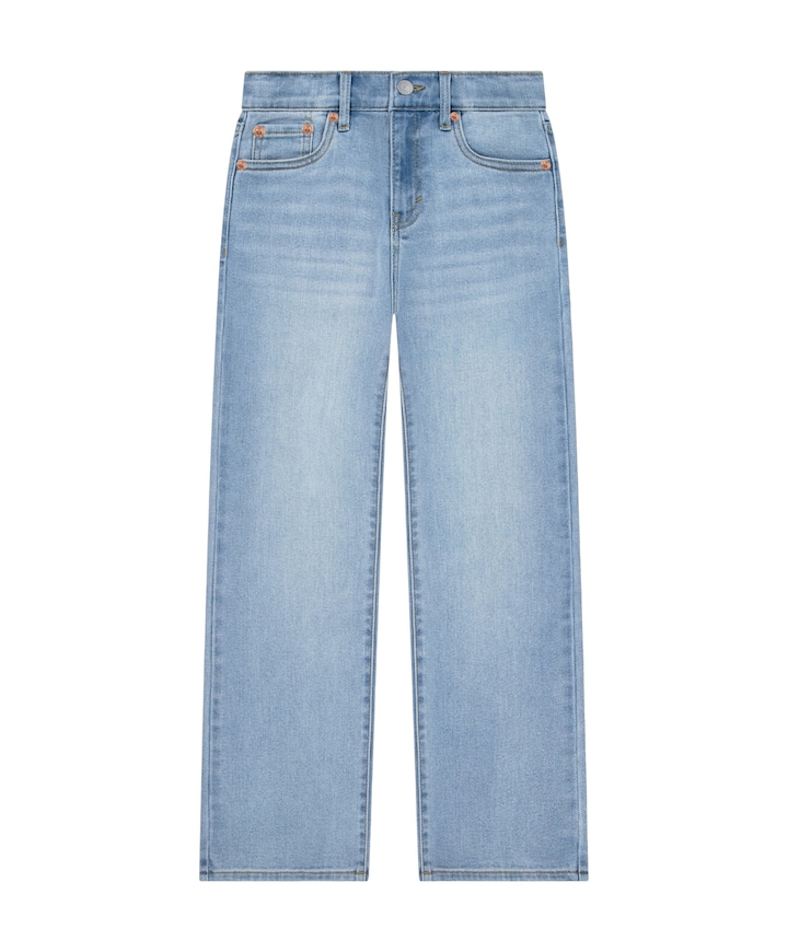 Wide leg jeans meisjes jeans blauw