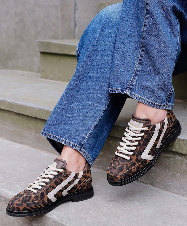 Fae Lois dames sneakers bruin